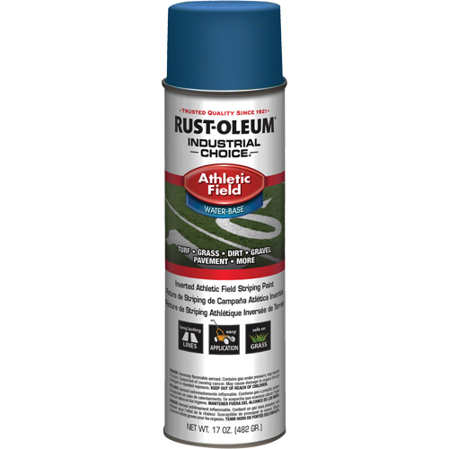 Peinture de lignage pour terrains de sport AF1600, Bleu, Canette a&eacute;rosol PB Rental Co. Ltd.