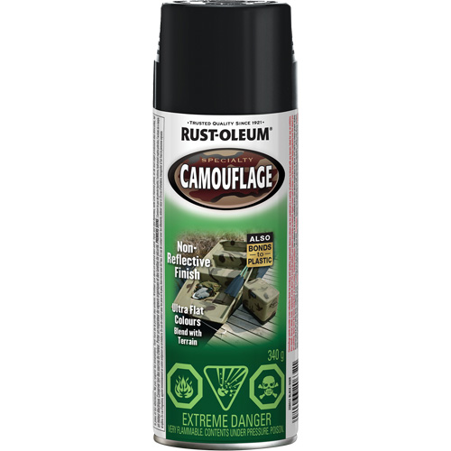 Peinture de camouflage Sp&eacute;cialit&eacute;, Canette a&eacute;rosol, Noir PB Rental Co. Ltd.