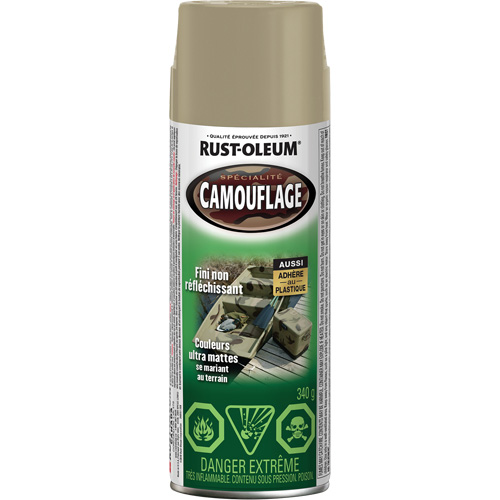 Peinture de camouflage Sp&eacute;cialit&eacute;, Canette a&eacute;rosol, Khaki PB Rental Co. Ltd.