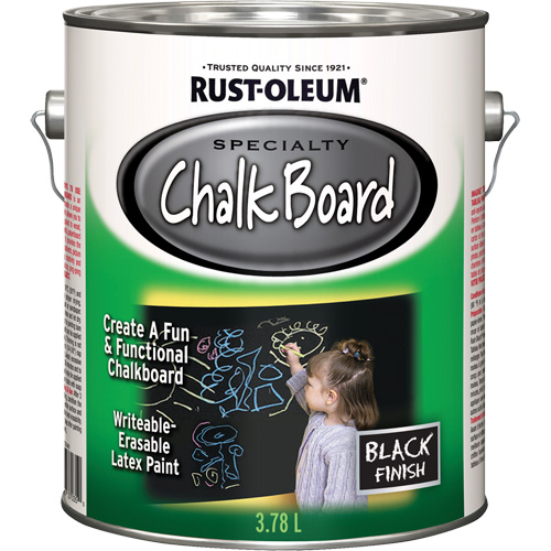 Specialty Chalk Board Paint, 3.78 L, Gallon, Black PB Rental Co. Ltd.