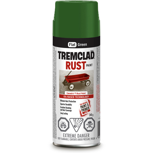 Tremclad&reg; Oil Based Rust Paint, Green, Very Flat, Aerosol Can PB Rental Co. Ltd.