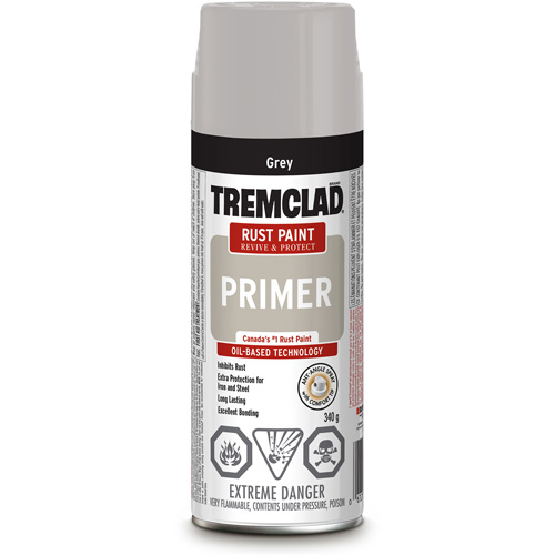 Tremclad&reg; Rust Primer Spray, Grey, Very Flat, Aerosol Can PB Rental Co. Ltd.