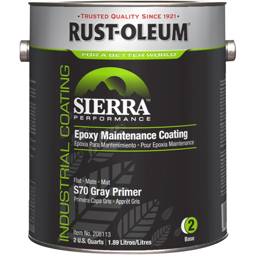 Appr&ecirc;t acrylique &eacute;poxydique &agrave; base d'eau Sierra Performance S70/S71, Gallon, Gris PB Rental Co. Ltd.