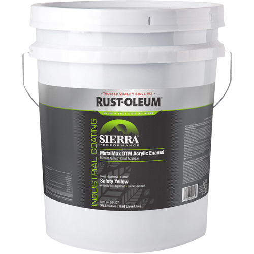 Sierra Performance MetalMax&reg; Plus DTM Acrylic Enamel, 5 gal., Pail, Yellow PB Rental Co. Ltd.