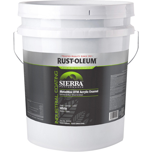 Sierra Performance MetalMax&reg; Plus DTM Acrylic Enamel, 5 gal., Pail, White PB Rental Co. Ltd.