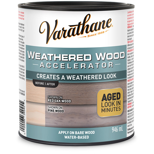 Acc&eacute;l&eacute;rateur de vieillissement du bois Varathane, 946 ml, Canette, Gris PB Rental Co. Ltd.