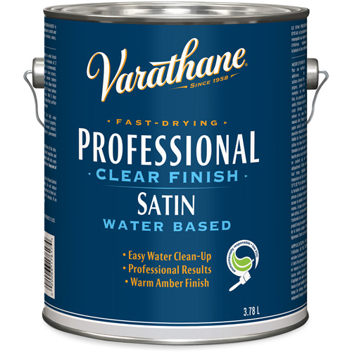 Fini professionnel Varathane, 3,78 L, Transparent, Satin PB Rental Co. Ltd.