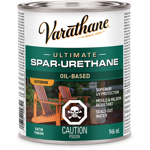 Rev&ecirc;tement &agrave; fini diamant pour bois Varathane, 946 ml, Transparent, Satin PB Rental Co. Ltd.