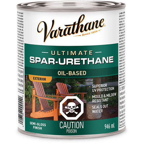 Rev&ecirc;tement &agrave; fini diamant pour bois Varathane, 946 ml, Transparent, Semi-brillant PB Rental Co. Ltd.