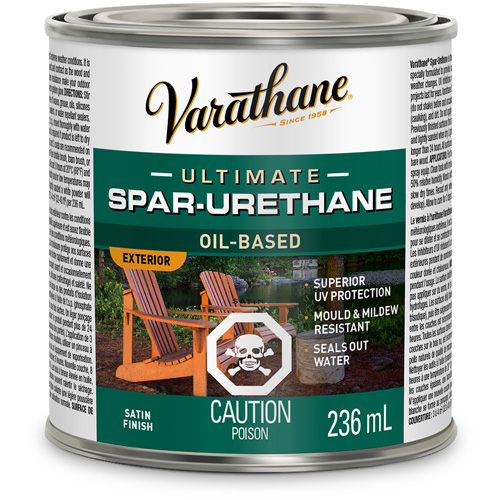 Fini diamant pour bois Varathane ext&eacute;rieur, 236 ml, Transparent, Satin PB Rental Co. Ltd.