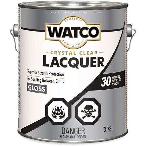 Laque pour bois Watco, 3,78 L, Transparent, Brillant PB Rental Co. Ltd.