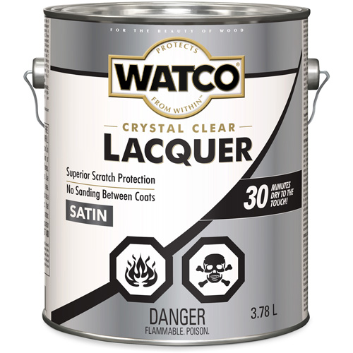 Laque pour bois Watco, 3,78 L, Transparent, Satin PB Rental Co. Ltd.
