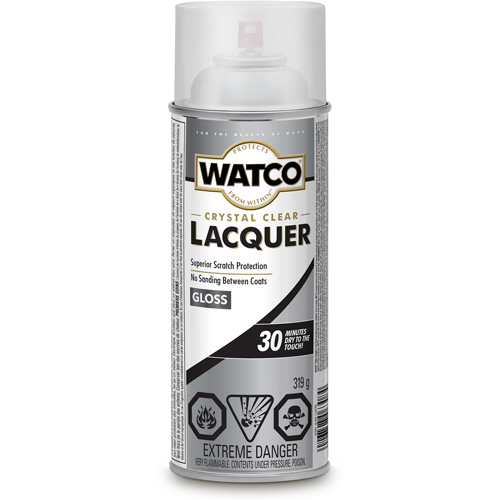 Watco&reg; Lacquer Wood Finish, 319 g, Clear, Gloss PB Rental Co. Ltd.