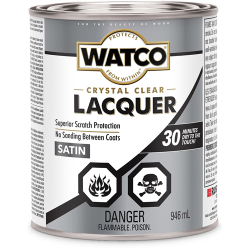 Laque pour bois Watco, 946 ml, Transparent, Satin PB Rental Co. Ltd.