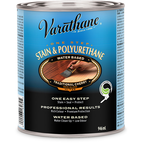 Varathane&reg; One Step Stain & Polyurethane, 946 ml, Traditional Cherry PB Rental Co. Ltd.