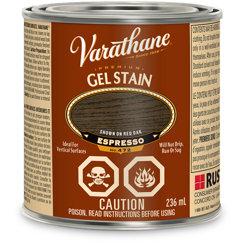 Varathane&reg; Premium Gel Stain, 236 ml, Espresso PB Rental Co. Ltd.