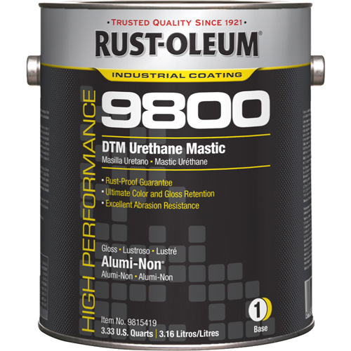 9800 System DTM Urethane Mastic, 1 gal., Alumi-Non, Gloss PB Rental Co. Ltd.