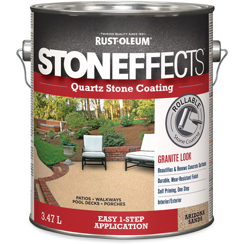 Rev&ecirc;tement &agrave; base de pierre de quartz Stoneffects, 3,78 L, &agrave; l'eau, Textur&eacute;, Beige PB Rental Co. Ltd.
