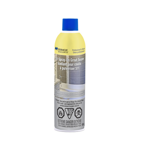 Scellant pour coulis &agrave; vaporiser 511 Miracle Sealants, Canette a&eacute;rosol PB Rental Co. Ltd.