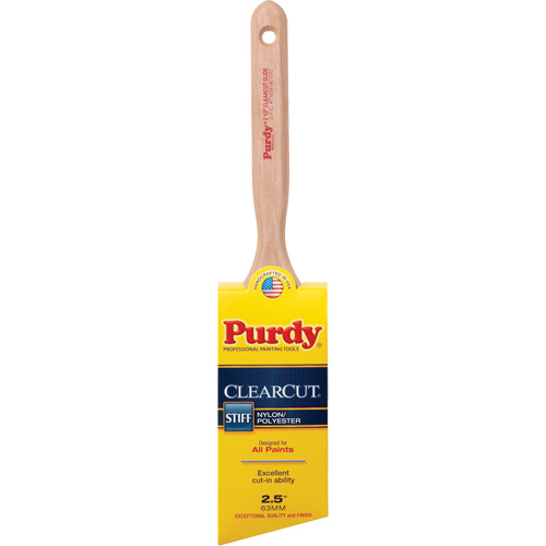 Clearcut&reg; Glide Paint Brush, Poly/Nylon, Wood Handle, 2-1/2" Width PB Rental Co. Ltd.