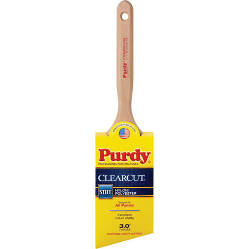 Clearcut&reg; Glide Paint Brush, Poly/Nylon, Wood Handle, 3" Width PB Rental Co. Ltd.