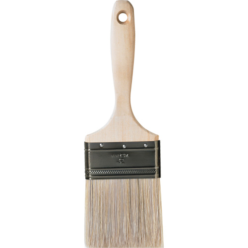 Pinceau pour murs et moulures One Coat, Soie blanche, Manche Bois, Largeur de 3" PB Rental Co. Ltd.