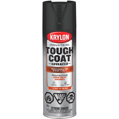 Industrial Tough Coat&reg; Advanced High Heat Paint, High-Heat Black, Flat, 425 g, Aerosol Can PB Rental Co. Ltd.