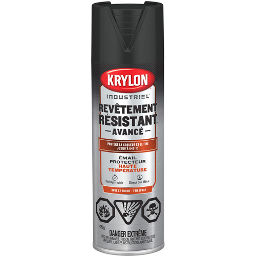 Industrial Tough Coat&reg; Advanced High Heat Paint, High-Heat Black, Flat, 425 g, Aerosol Can PB Rental Co. Ltd.