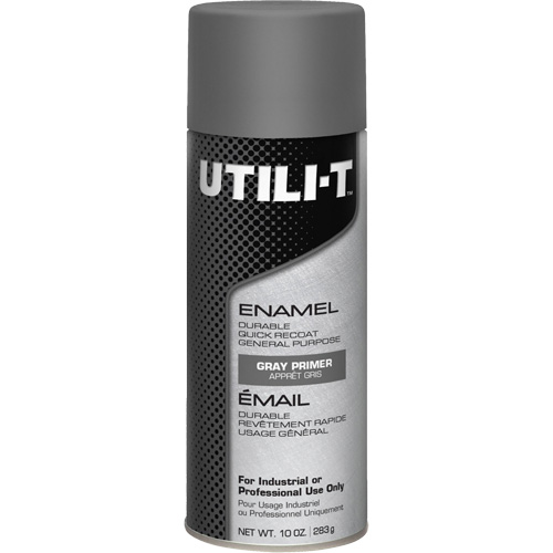 UTILI-T General Purpose Enamel Spray Paint, Grey Primer, 10 oz./283 g, Aerosol Can PB Rental Co. Ltd.