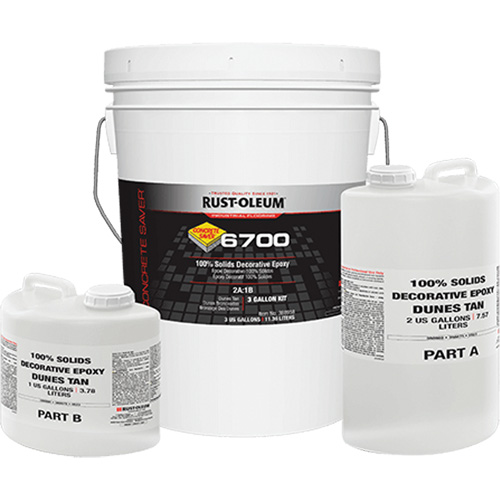 6700 100% Solids Decorative Epoxy, 3 gal., Epoxy-Based, High-Gloss, Beige PB Rental Co. Ltd.
