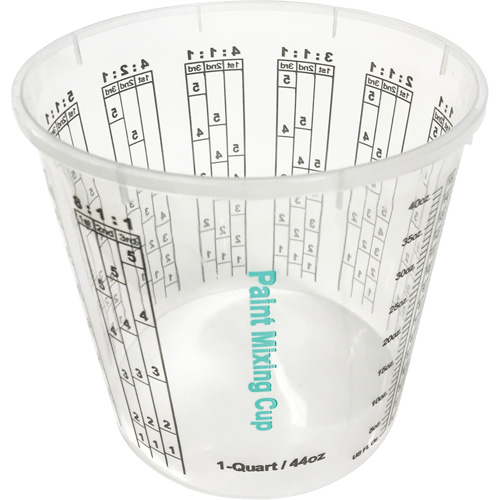 Gobelet en plastique pour m&eacute;lange de peinture, 1,25 L PB Rental Co. Ltd.