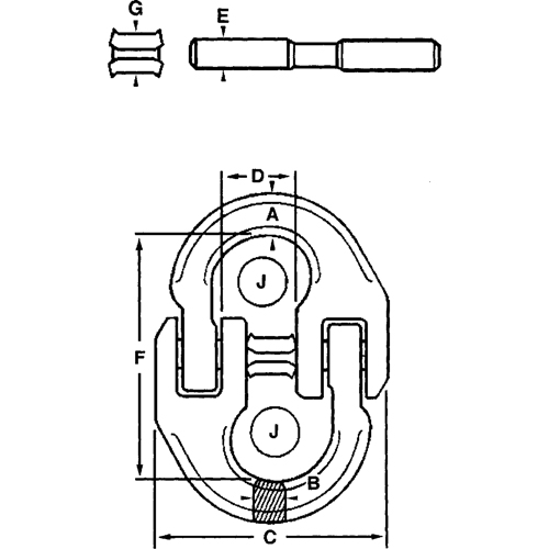Maillons de connexion en acier alli&eacute; PB Rental Co. Ltd.