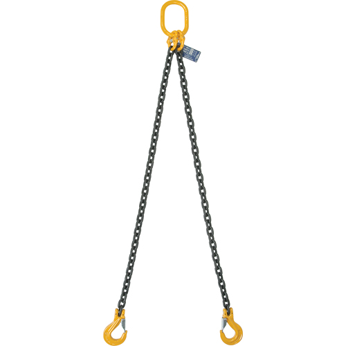 &eacute;lingues en chaîne, chaîne 80, Double branches, crochets Oblong et grappin, 5/8" x 5' PB Rental Co. Ltd.