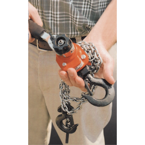 Series 602 Mini Ratchet Lever Hoist, 5' Lift, 550 lbs. (0.275 tons) Capacity, Steel Chain PB Rental Co. Ltd.