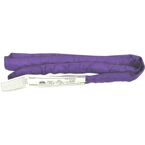 &eacute;lingues rondes, Mauve, 2" la x 4' lo, 3000 lb Charge verticale PB Rental Co. Ltd.
