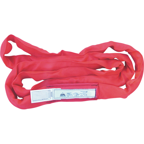 Round Slings, Red, 3" W x 6' L, 14000 lbs. Vertical Load PB Rental Co. Ltd.
