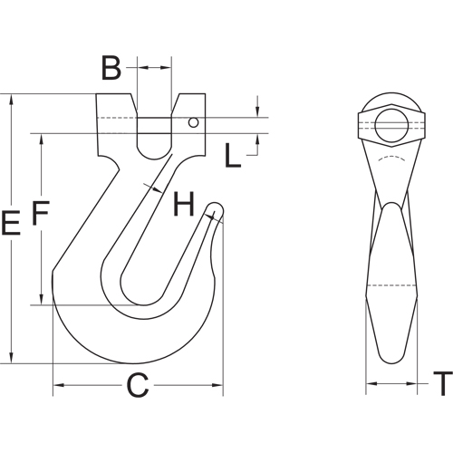 Clevis Grab Hook - Grade 70 PB Rental Co. Ltd.