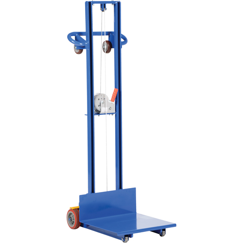 Platform Lift Stacker, Hand Winch Operated, 400 lbs. Capacity, 58" Max Lift PB Rental Co. Ltd.