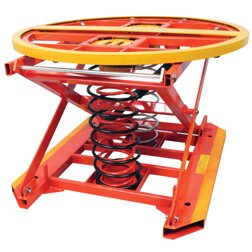 Spring Operated Pallet Positioner and Leveler, 43-1/2" L x 43-1/2" W, 4500 lbs. Cap. PB Rental Co. Ltd.