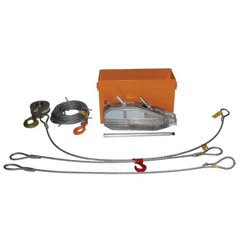 Tirfor&reg; Wire Rope Hoist TU32 Rescue Kit, 5/8" Wire Diameter, 8000  lbs. (4 tons) Capacity PB Rental Co. Ltd.