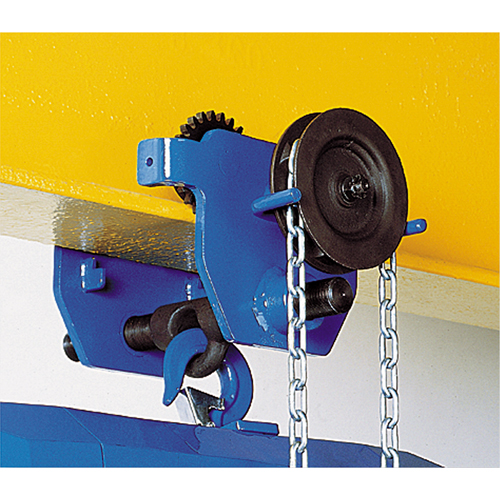 Corso&reg; Geared Trolley, 4000 lbs. (2 tons) Capacity, 2-3/5" - 8-2/3" PB Rental Co. Ltd.