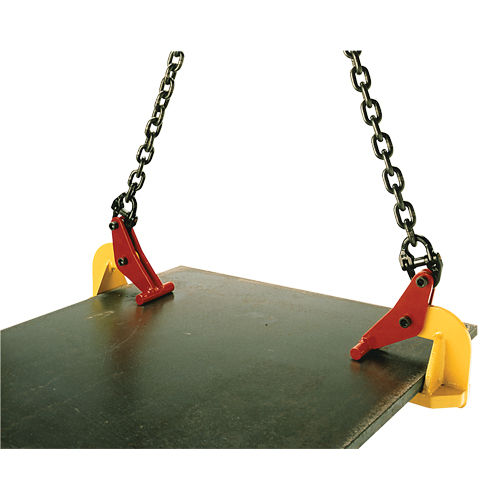 Pince de levage pour plaques horizontales Topal TLH3 0-150, 6600 lb (3,3 tonnes) max., M&acirc;choires 0" - 5-7/8" PB Rental Co. Ltd.