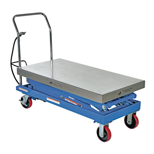 Pneumatic Hydraulic Scissor Lift Table, Steel, 47-1/4" L x 24" W, 1500 lbs. Cap. PB Rental Co. Ltd.