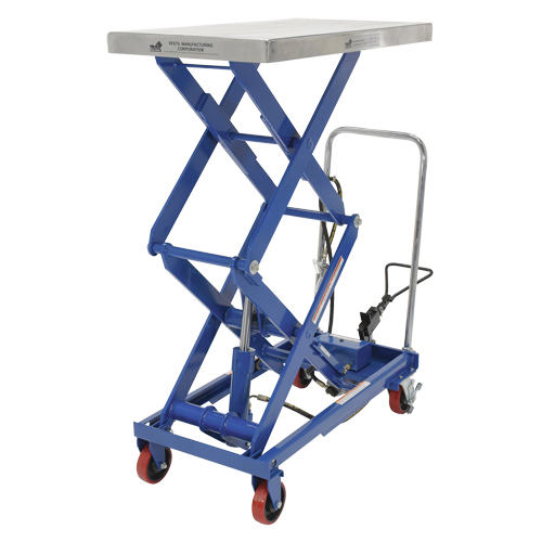 Pneumatic Hydraulic Scissor Lift Table, Steel, 35-1/2" L x 20" W, 800 lbs. Cap. PB Rental Co. Ltd.