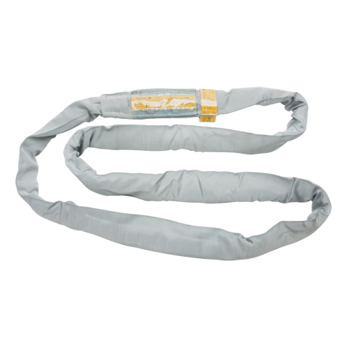 &eacute;lingue de levage en polyester ronde, Gris, 4" la x 6' lo, 32000 lb Charge verticale PB Rental Co. Ltd.