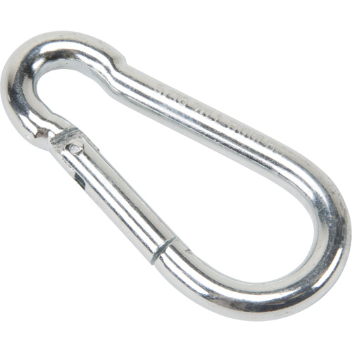Mousqueton zingu&eacute;, 500 lb (0,25 tonne) Charge d'utilisation max., 5/16" Taille, 1/2" Oeil PB Rental Co. Ltd.