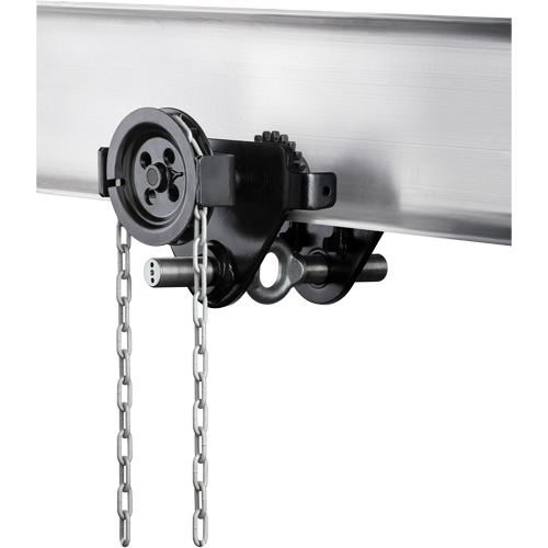 HTG Geared Clevis Trolley, 4409 lbs. (2 tons) Capacity, 2-39/64" - 8-43/64" PB Rental Co. Ltd.