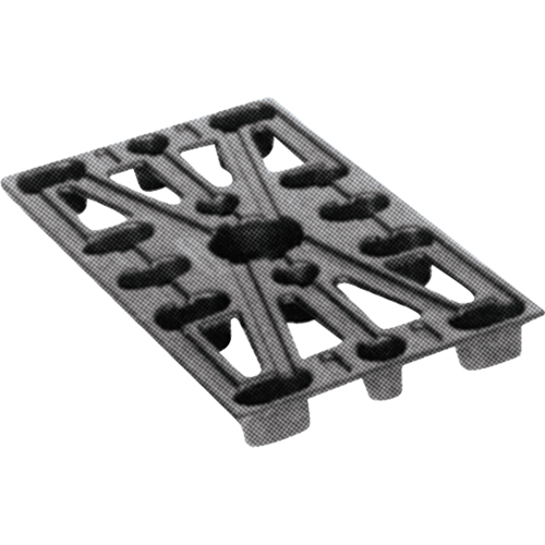 Plastic Pallets, 4-Way Entry, 24" L x 12" W x 1-1/2" H PB Rental Co. Ltd.