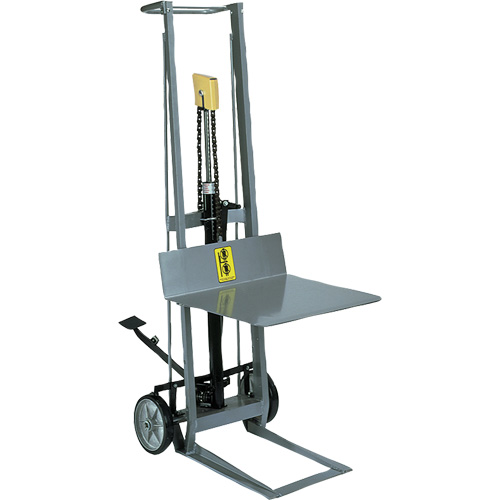Hydraulic Platform Lift Stacker, Foot Pump Operated, 400 lbs. Capacity, 54" Max Lift PB Rental Co. Ltd.