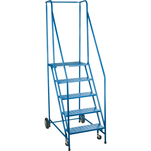 CSA-Certified Rolling Step Ladder, 5 Steps, 22" Step Width, 46" Platform Height, Steel PB Rental Co. Ltd.